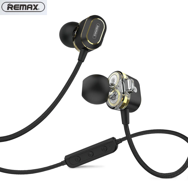 

Remax RB-S26 Wireless bluetooth headset Stereo Music Earphone Bluetooth 5.0 Double Moving Circle With Mic For IOS xiaomi phone
