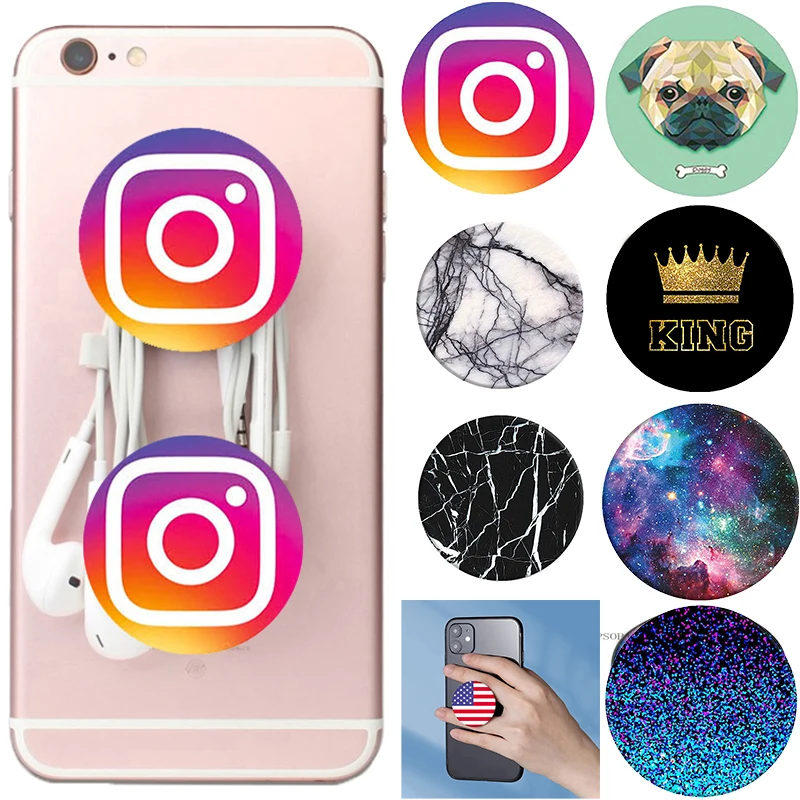 

попсокет Marble Mobile Phone Holder Expanding Stand Grip Socket Support Anti-Fall Foldable Mobile Universal for iPhone 12 13 PRO