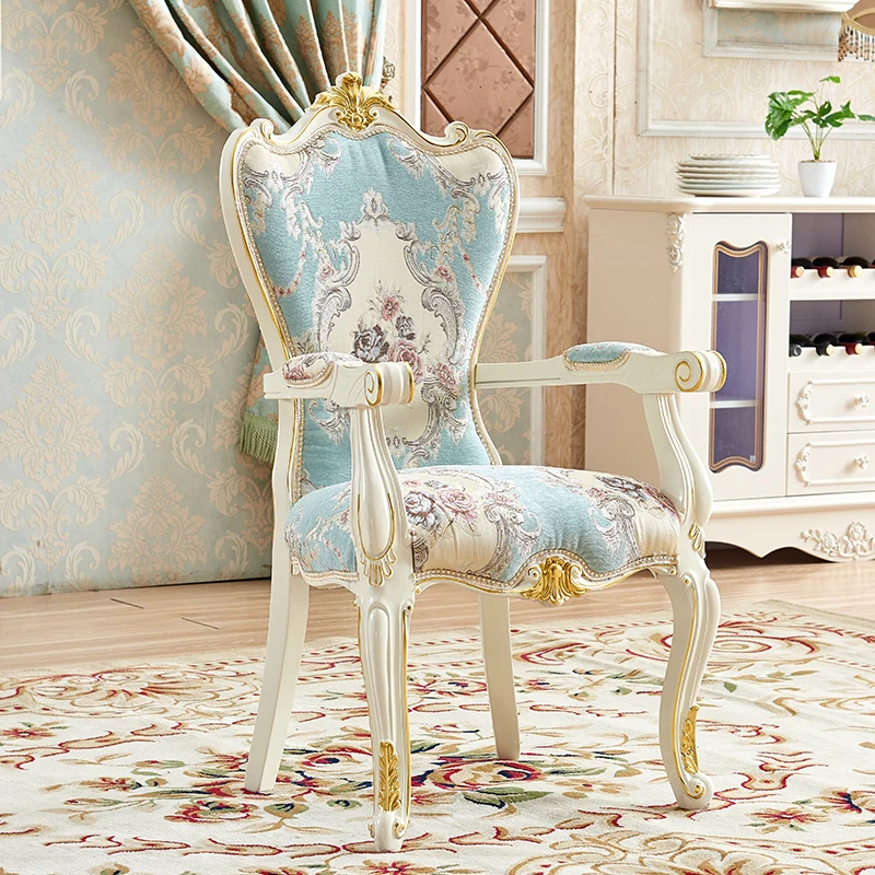 Деревянные водонепроницаемые обеденные стулья подлокотник европейские