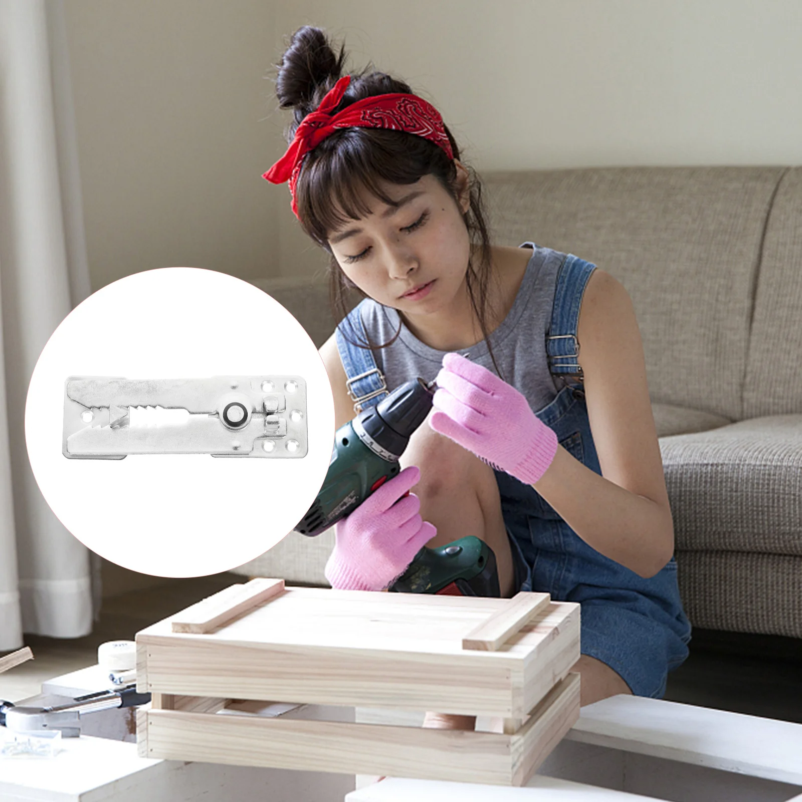 

1 pc Sectional Sofa Connector Snap Furniture Couch Connect Buckle Joint Plate