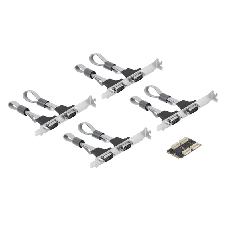 

Mini PCI Express 8 Port s серийная карта RS232 COMDB9, мультисерийный порт, Карта контроллера