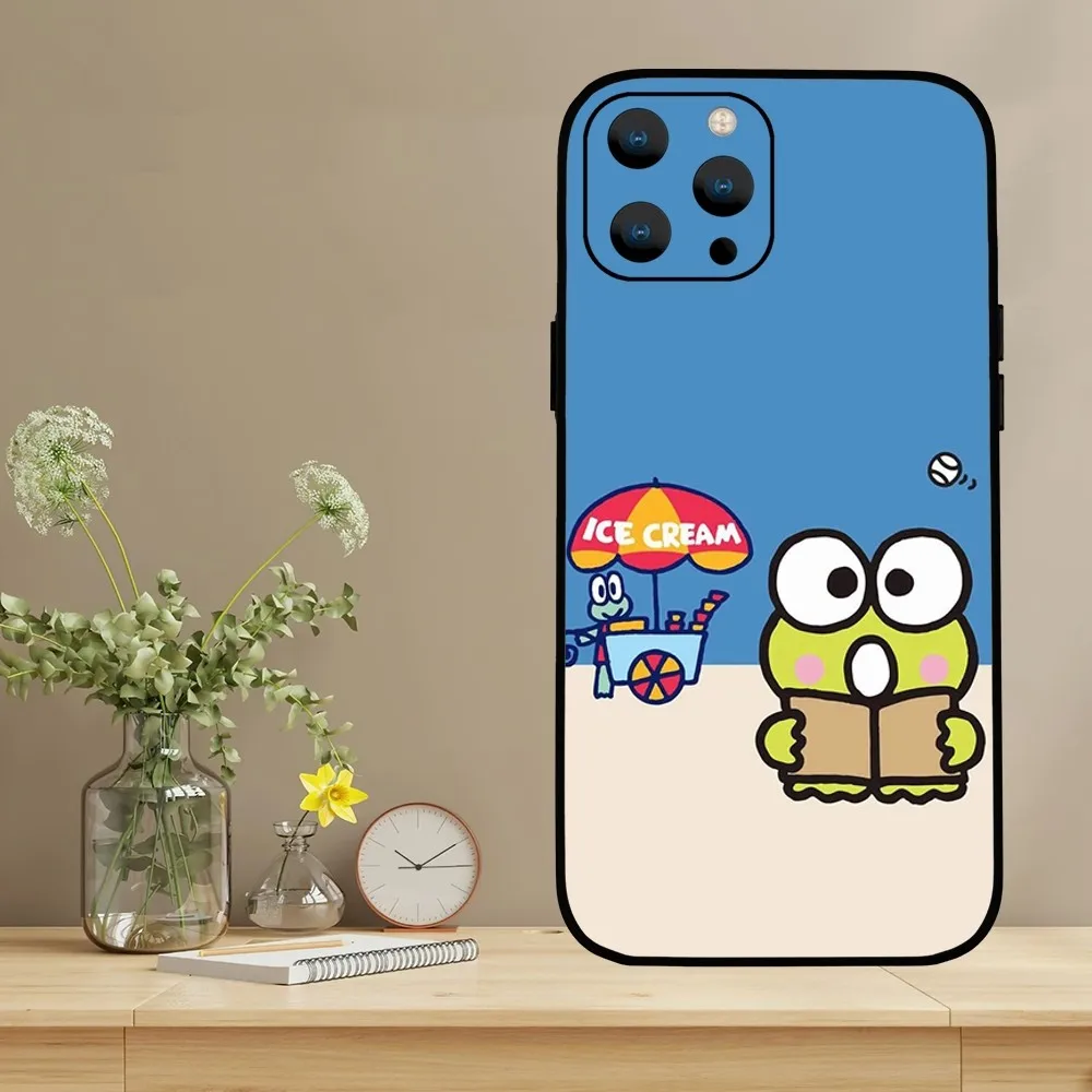 Чехол MINISO Sanrio Kero Keroppi для телефона Samsung Galaxy S24 S23 S22 S21 S20 Ultra Plus S20FE FE