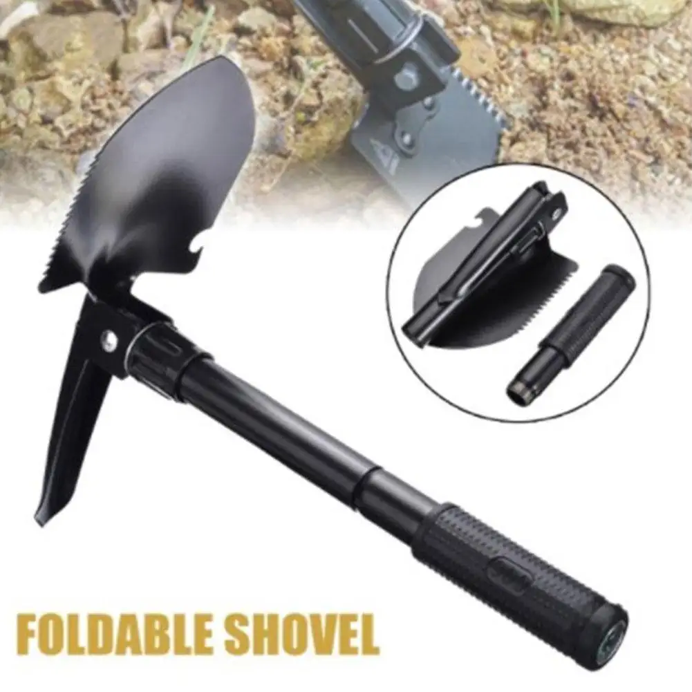 

Multifunctional Tactical Shovel Collapsible Portable Shovels Garden Camping Shovels With Compass Military Outdoor Survival Tools