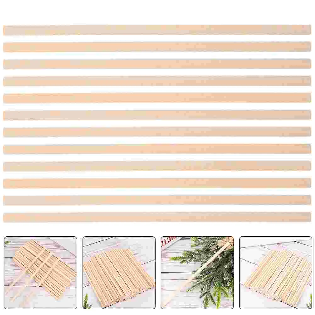 

50Pcs Instruments Musical Musical Instrument Classroom Kids Musical Instruments Wooden Stick for DIY Instrument Kids