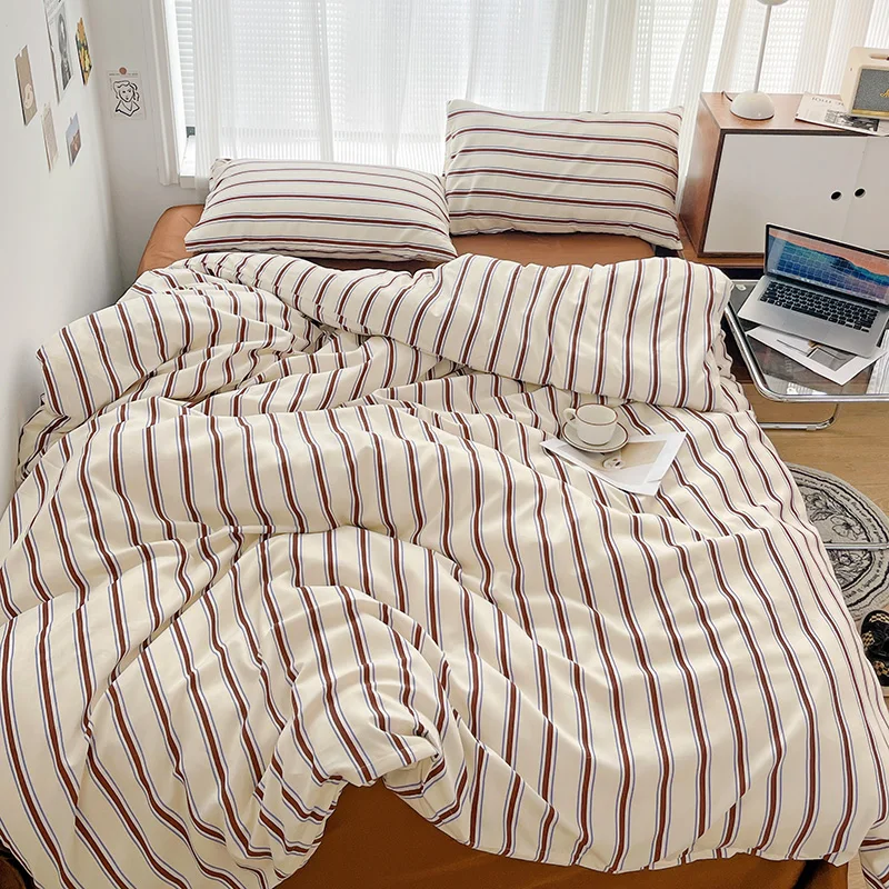 

INS Stripe Series Комплект постельного белья из полиэстера 3/4 шт для девочки