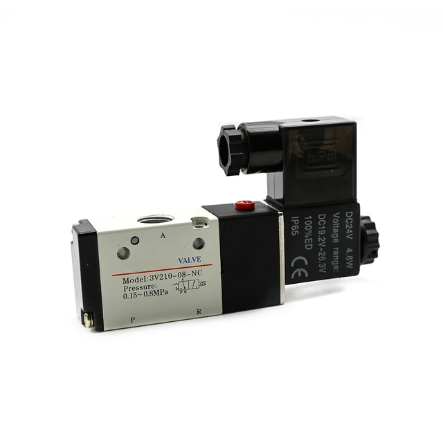 

Пневматический электромагнитный клапан 3V210-08 DC12V DC24V AC110V AC220V 3-ходовой 2-позиционный воздушный регулирующий клапан Газовый магнитный клапан