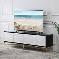 american light luxury style tv cabinet postmodern simple living room tea table tv cabinet combination hong kong style stainless