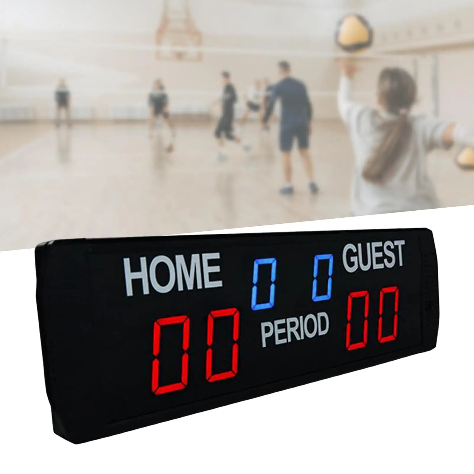

Portable Scoreboard Digital Electronic Wall Mount LED Score Board for Volleyball Gymnasium Scores Pingpong Hockey