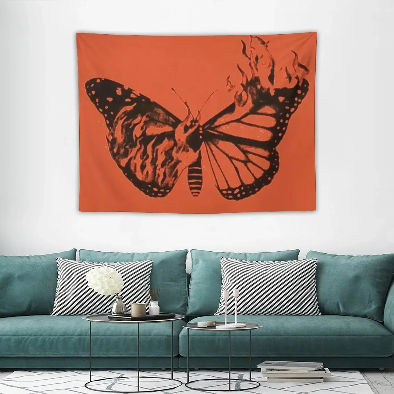 HFK гобелен с изображением бабочек художественное настенное украшение для дома