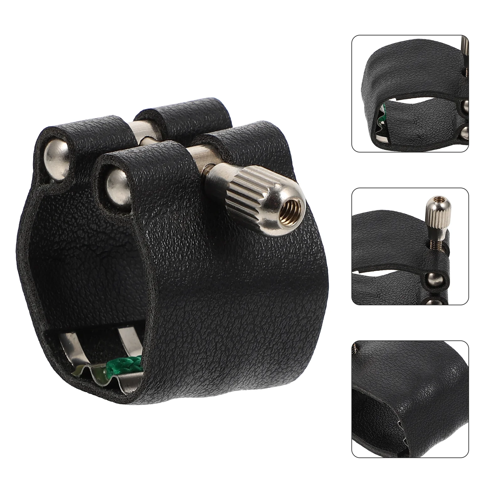 

Sax Mouthpiece Saxophone Flute Ligature Cover Tenor Clipsalto Moutpiece Clamp Whistleaccessories Headfastener Voice Dropping