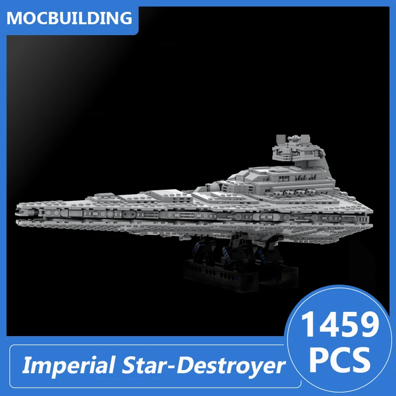 

Imperial Star-Destroyer Model Moc Building Blocks Diy Assembled Bricks Space Movies Series Display Creative Toys Gifts 1459PCS