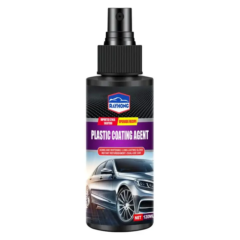 

Car Interior Restorer 120ml Fast & Effective Car Refurbishing Agent Trim Restorer Waterproof UV-resistant Automotive Spray