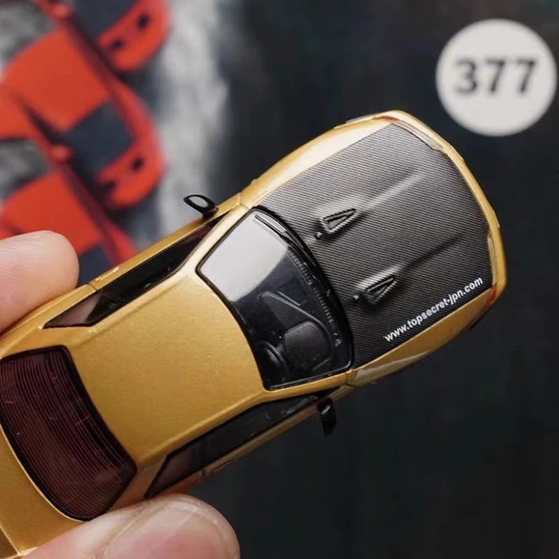 Mini GT Литой под давлением масштаб 1:64 TOP SECRET GTR R32 VR32 Имитация сплава Модель автомобиля Коллекция Дисплей Игрушка в подарок Статические подвески (art.: 3920c255efcc5) - 3920c255efcc5