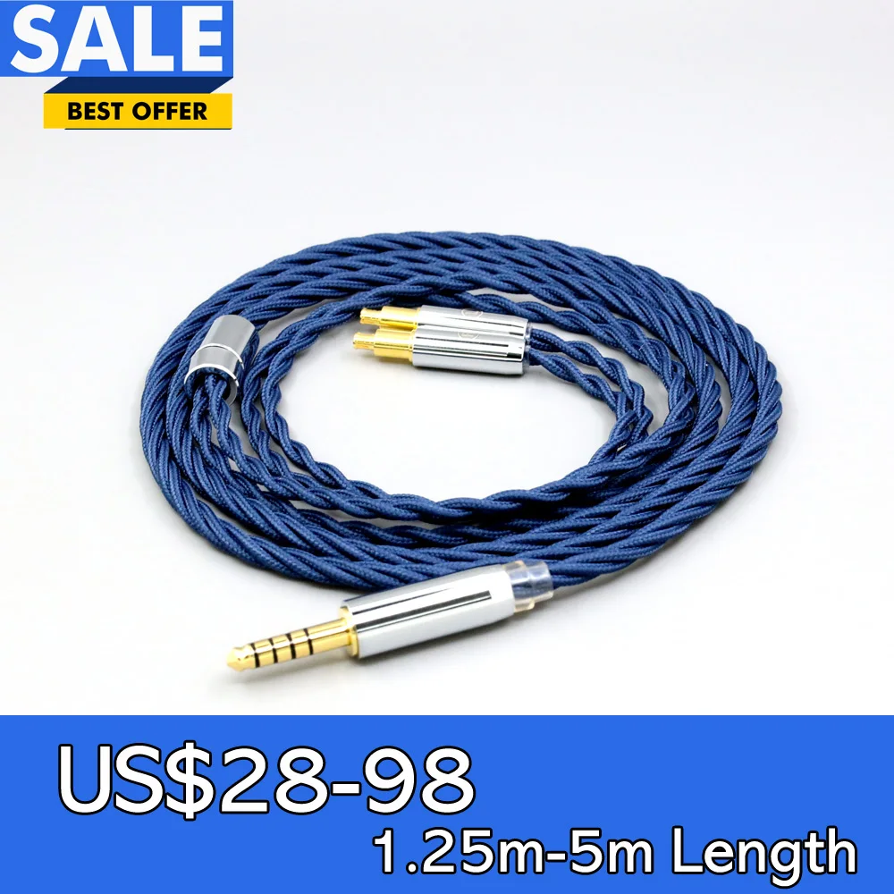 99% чистый серебристый Восьмиядерный Графеновый сплав с полным рукавом кабель для