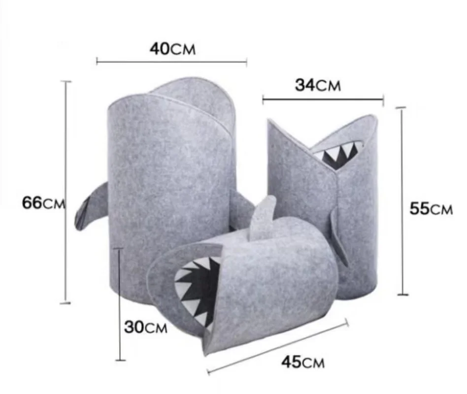 Фото Персонализированная корзина для игрушек, детская комната, сумка для хранения игрушек в виде акулы, корзина с индивидуальным именем, фетровая сумка для стирки, детские игрушки и одежда №3