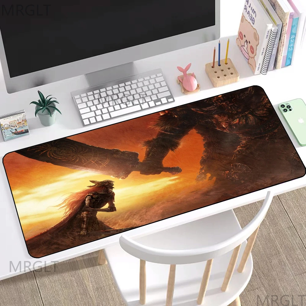 

Игровой коврик для мыши Elden Ring 900x400, ПК, игровая клавиатура, мышь, коврик, компьютерный большой Настольный коврик, резиновые коврики, игровые ...