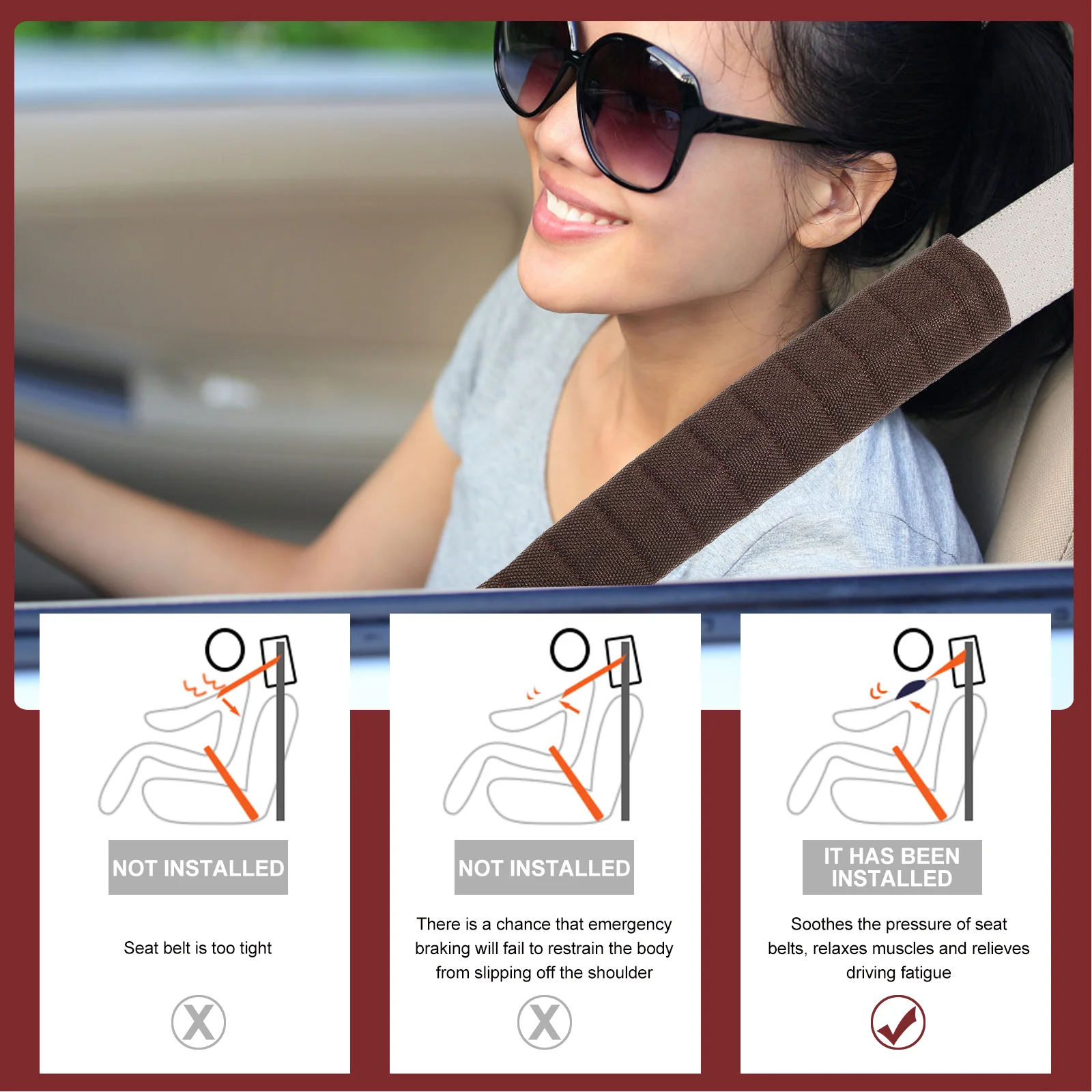 2 шт. накладки на плечи автомобильные чехлы для взрослых авторемешок защита шеи