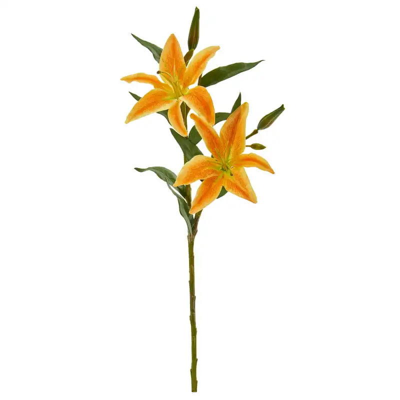 

24-In. Lily Artificial Flower (Set of 6) Decroate Home