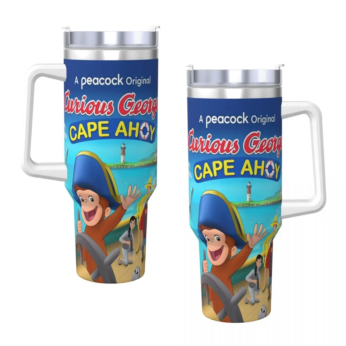 Плакат с изображением гегриджа и обезьяны из нержавеющей стали стакан для