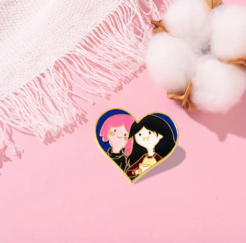 10 шт./лот эмалевые булавки принцессы Bubblegum персонализированные Мультяшные броши