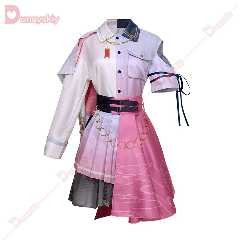 Otori Emu Tenma Diva Mizuki Momoi Airi Косплей Костюм Розовое Платье Игровая Униформа Проект Sekai