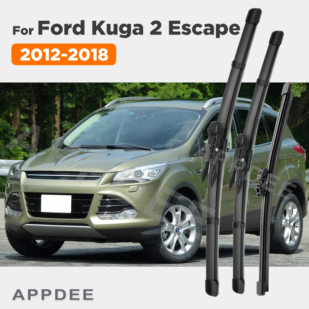

Комплект щетки стеклоочистителя APPDEE для Ford Kuga MK 2 2012-2017, 2016, 2015, 2014, 2013, 28 дюймов + 28 дюймов + 11 дюймов