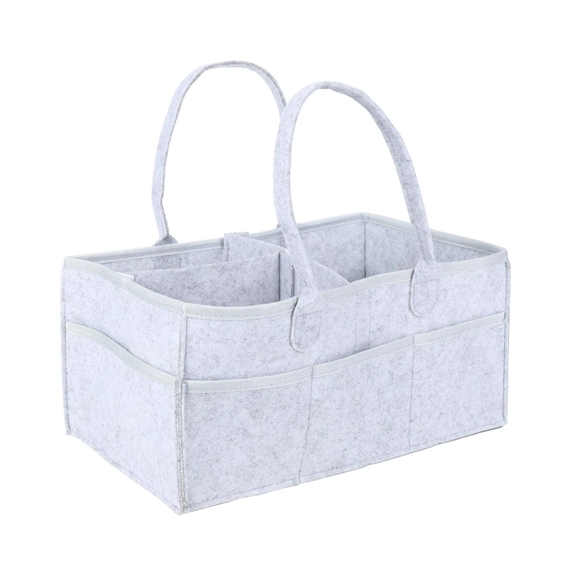 Baby Diaper Caddy Organizer Portable Holder Bag for Changing Table and Car, Nursery Essentials Storage bins