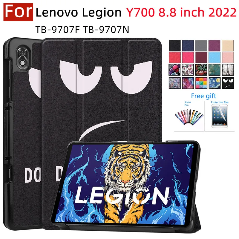 

Case for Lenovo Legion Y700 8.8 inch 2022 Tablet Smart Shell Stand Cover for Lenovo Legion Y700 TB-9707F TB-9707N funda+film+pen