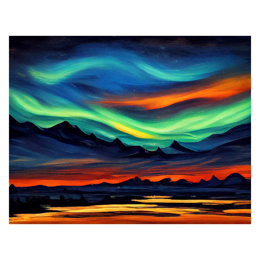 

Алмазная живопись «сделай сам», градиентный закат, Набор для вышивки крестиком, Алмазная мозаика, фотография, ручная работа