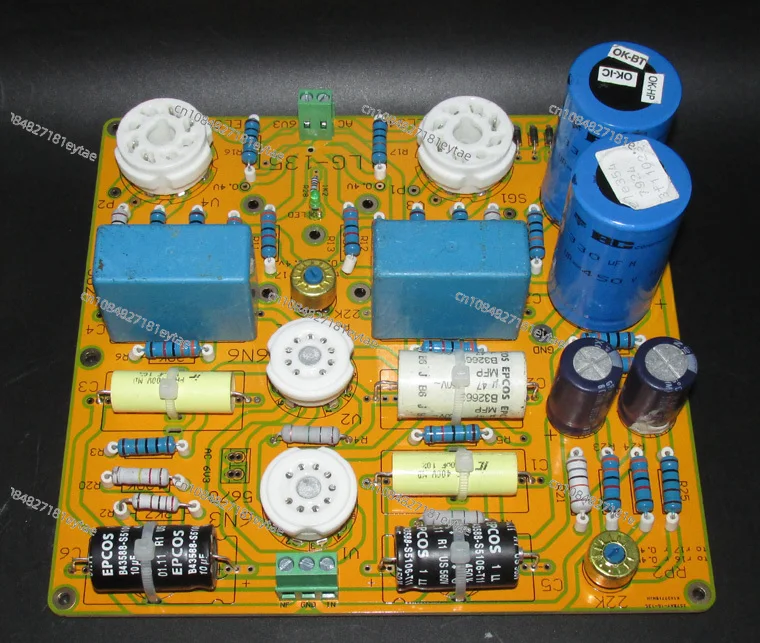 Монтажная плата Goldox M-type El34 Push-pull 6n3 + 6n6 Lg135