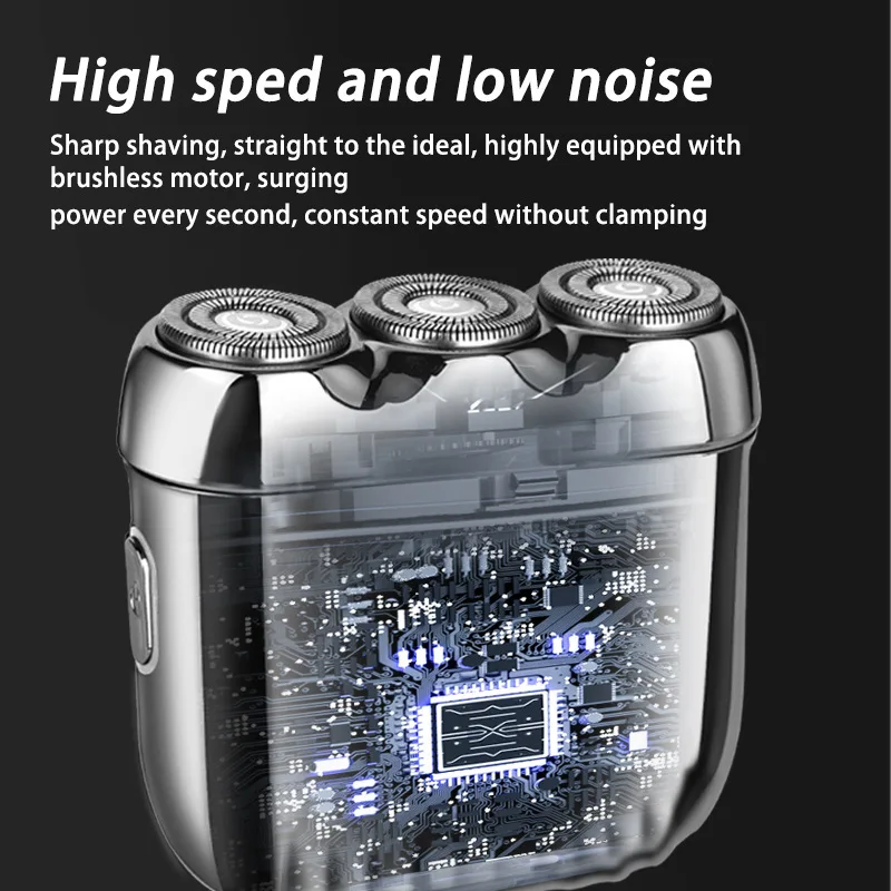 Мини-электробритва для мужчин портативная перезаряжаемая Бритва бороды IPX7
