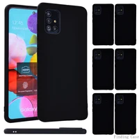 case for samsung galaxya10a10ea20ea30sa40a50a50sa70a70sa51a71 black matte soft silicone back mobile phone cover case