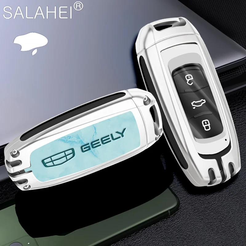 

Zinc Alloy Car Key Cover Case Holder Protector Fob For Geely Atlas Boyue NL3 EX7 SUV GT GC9 7 EC7 GX7 Emgrand X7 Borui Accessory