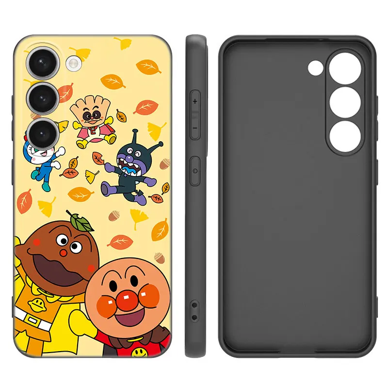 Модный черный силиконовый чехол Anpanman для телефона Samsung Galaxy S20 S21 S23 S24 FE S22 Ultra S8 S9 S10