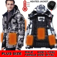 hunting jackets women heated jackets men waterproof usb heating hooded jackets windbreaker electric heated clothes 6xl 8xl 10xl