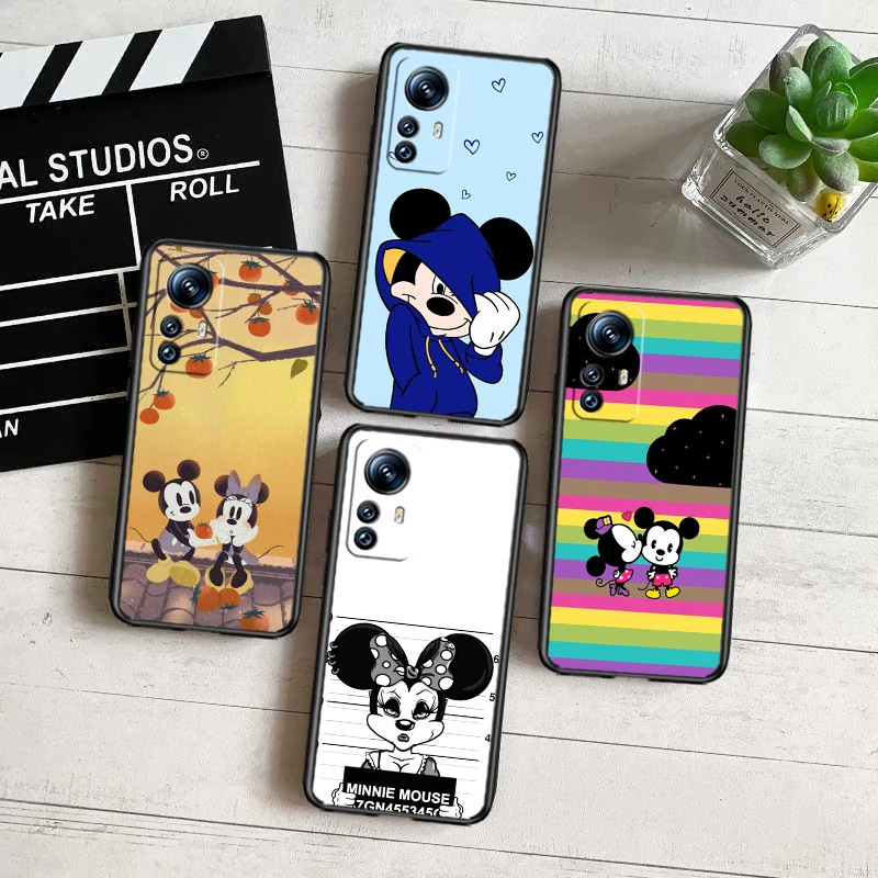 

Mickey mouse love Black Phone Case For Xiaomi Mi 13 12 Lite 12T Pro 12X 12S 11 11T 11i 10T 10 9 Ultra 5G