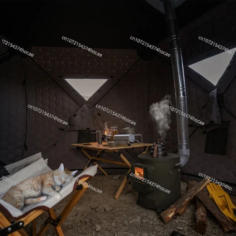 Новая полностью теплая большая 5-сторонняя зимняя палатка для зимней рыбалки