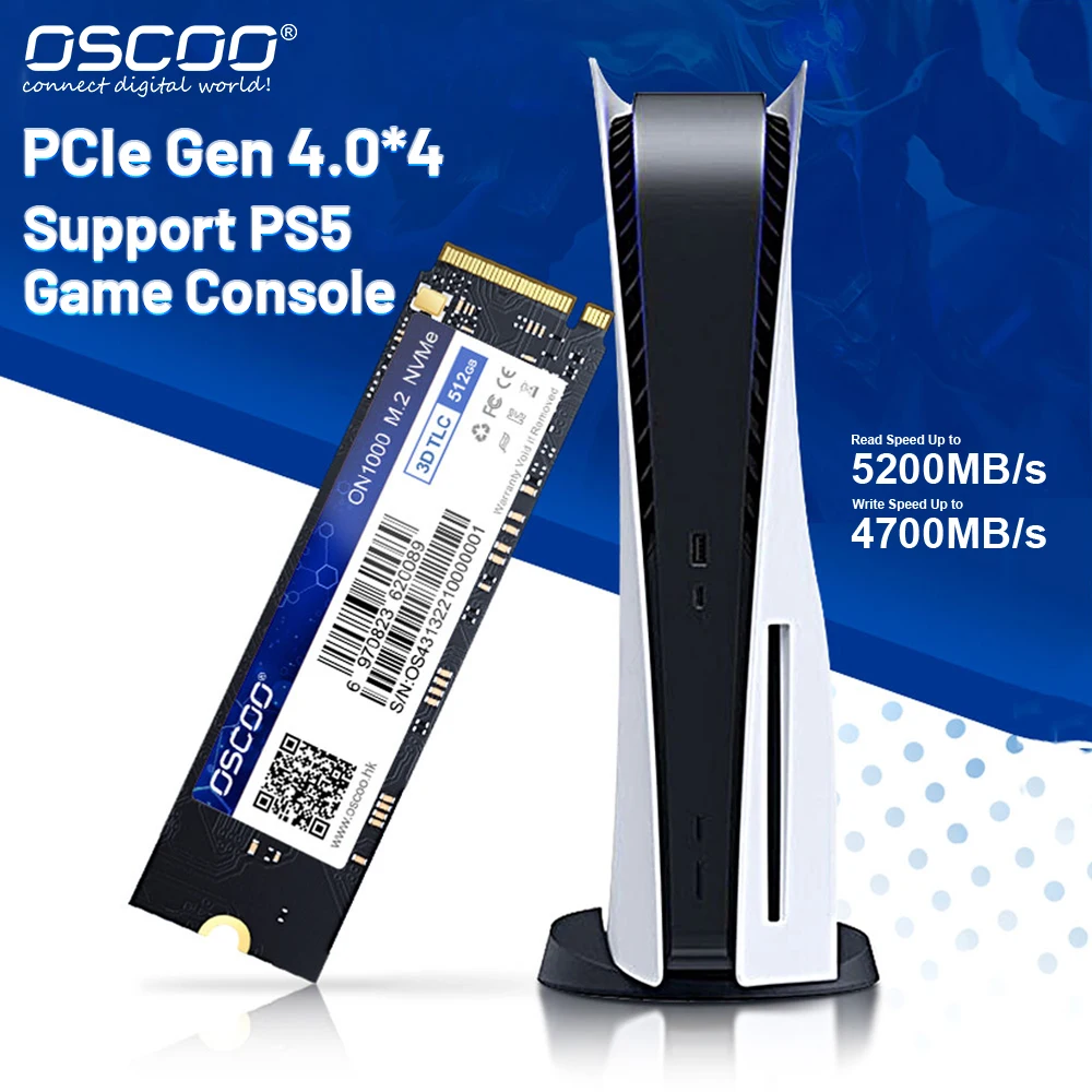 OSCOO M2 SSD NVMe 256 ГБ 512 1 ТБ M.2 NMVe 2280 PCIe 4 0 Жесткий диск Внутренний твердотельный