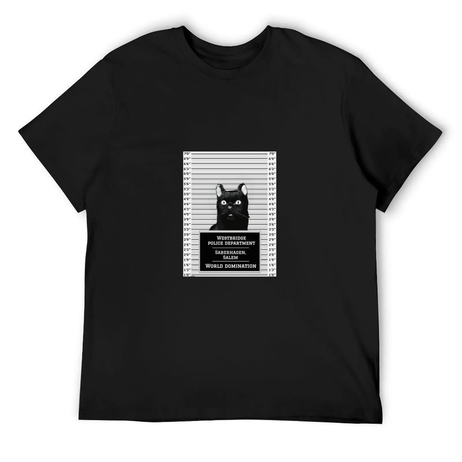 Футболка Salem Saberhagen Mugshot Black Cat Bad большие баскетбольные футболки с рисунком мужские