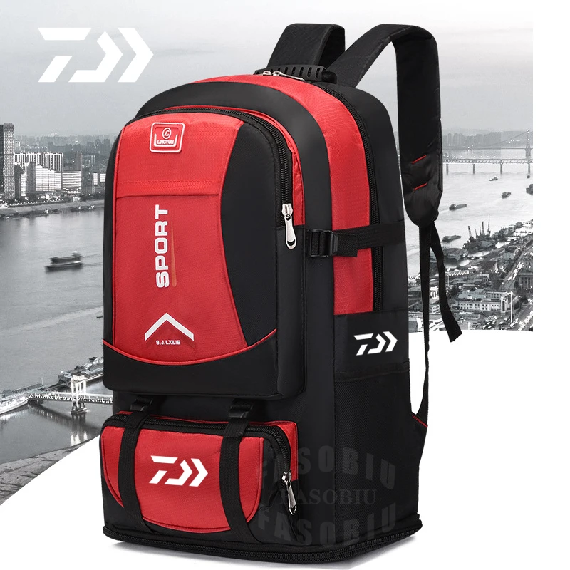 

2022 Men's New Fishing Backpack Multi-function Zipped Fishing Bag Outdoor Sport Cycling Breathable Quality Waterproof Backpack