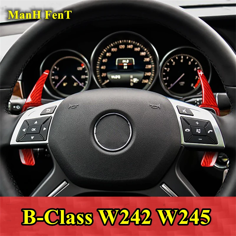 

For 2011-2014 Mercedes Benz B-class W242 W245 Car Steering Wheel Shift Paddle Shifter Extension Forged Carbon Fiber