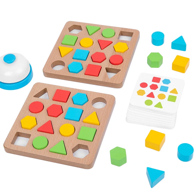 

Montessori Educational Wooden Toys for Children Interactive Puzzles Game Cognition Shape Sorting Toys Logical Thinking Game
