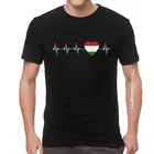 Футболка Tajik Tadzhik с изображением сердцебиения, Мужская модная футболка большого размера с надписью I Love, футболки с изображением флага руки и сердца