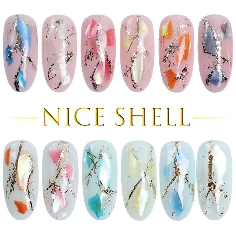 1 коробка очаровательных 3d-элементов морской ракушки для дизайна ногтей |