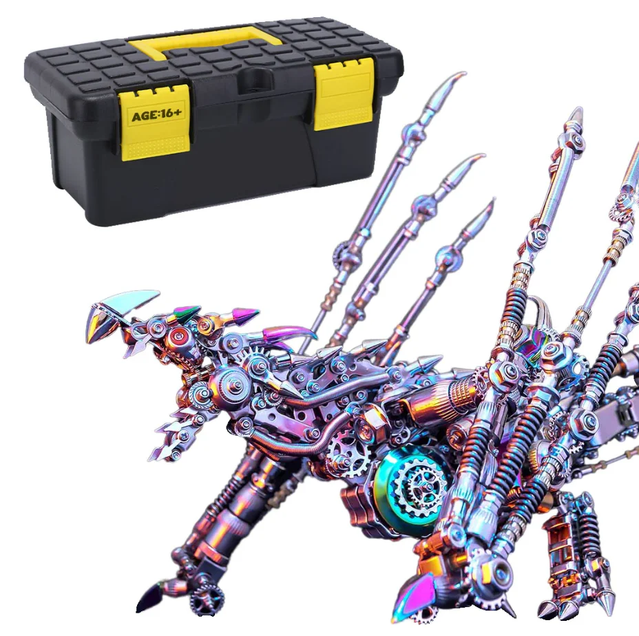 1391 шт. 3D стимпанк механическая модель западного духа Виvern дух дракона