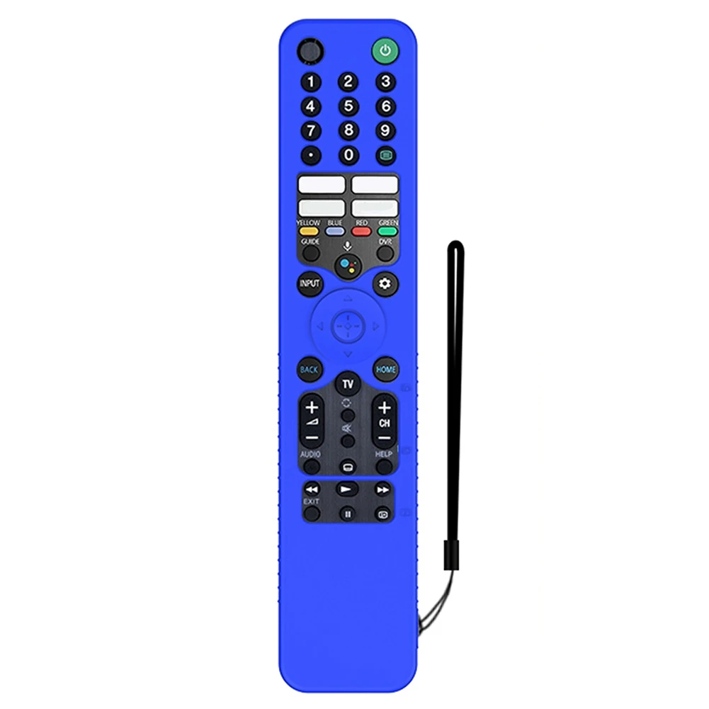 

For Sony RMF-TX520U MG3-TX520U Smart TV Remote Control Protective Case Shockproof Durable Silicone Cover (Blue)