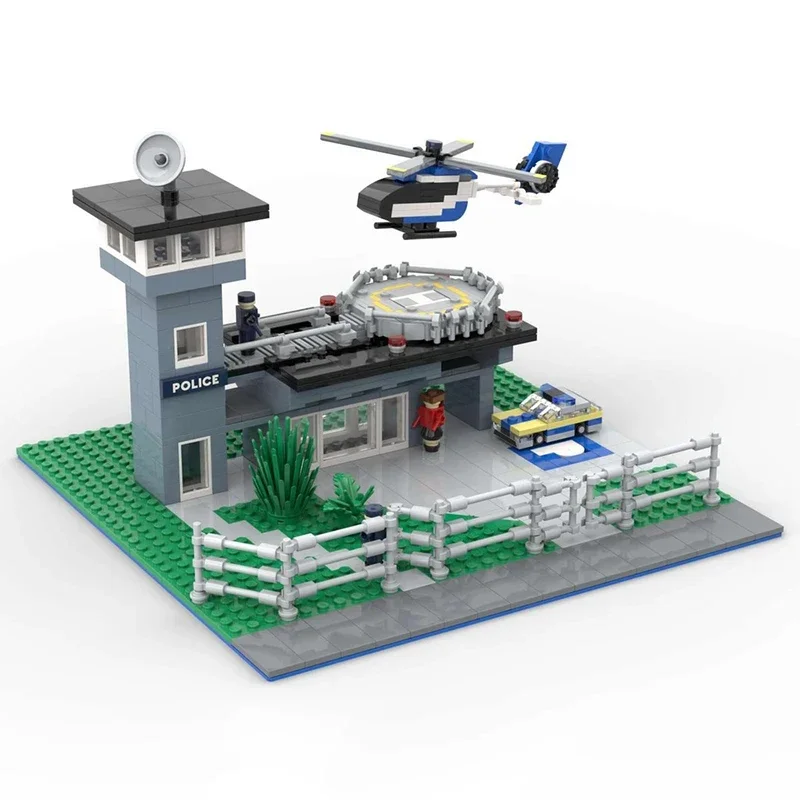 Конструктор City Street View MOC Помощник полиции