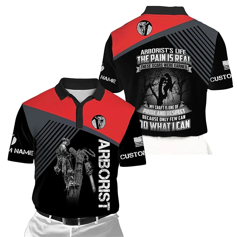Men's Polo Shirt Golf Shirt Skull Letter Graphic Print Eagle Bowling Ball Turndown Black White Blue Outdoor Street Short Sleeves