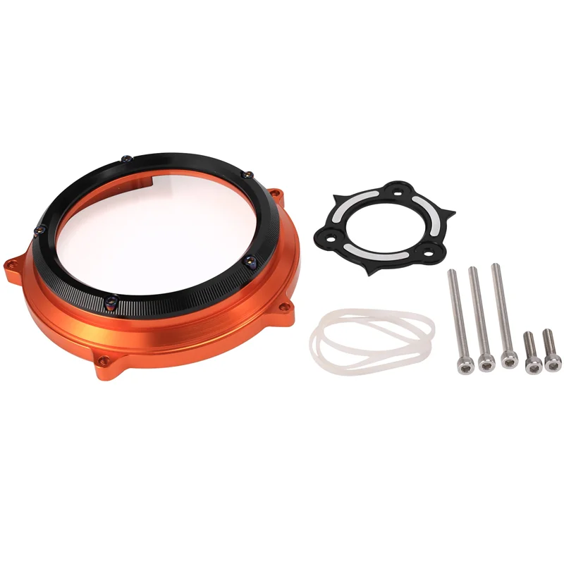 

Motorcycle Engine Transparent Clutch Cover Guard for 1290 Superduke R GT 1090 1050 1190 Adventure RST Pressure Plate(B)