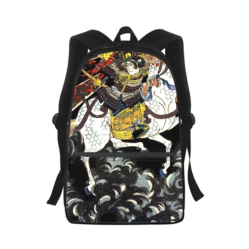 Japan Ukiyoe Art paintings Men Women Backpack 3D Print Fashion Student School Bag Laptop Backpack Kids Travel Shoulder Bag